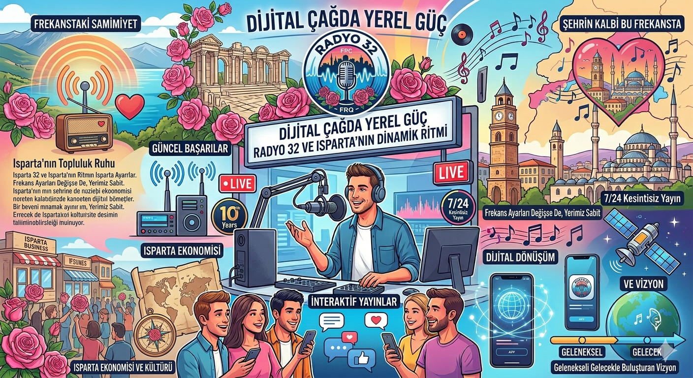 Dijital Çağda Yerel Güç: Radyo 32 ve Isparta’nın Dinamik Ritmi